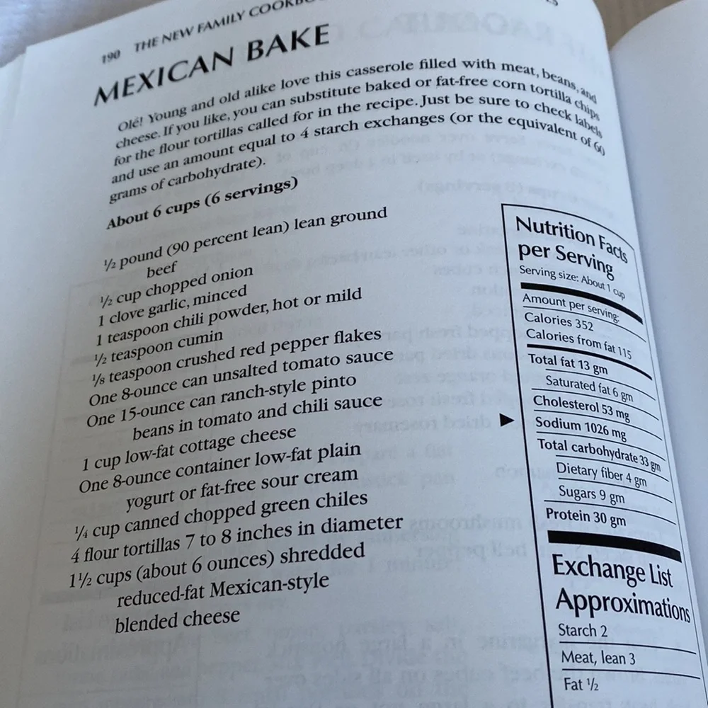 3/$29 - NWOT VTG The New Family Cookbook for Peoples with Diabetes